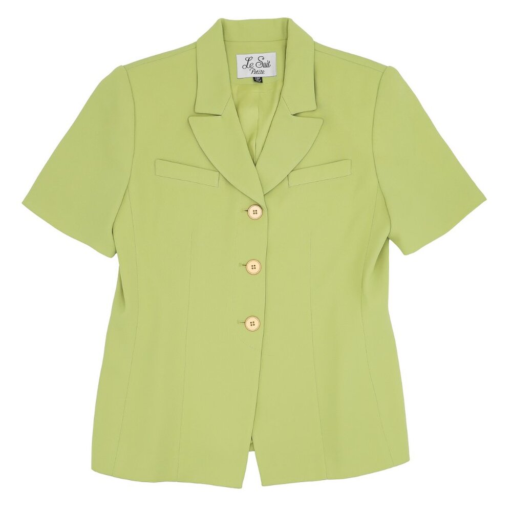 Elegant Collared Blouse for Women Medium Short Sleeve‎ Button-Up Office Top